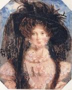 Alfred Eduard Chalon Mrs De Wint oil painting artist